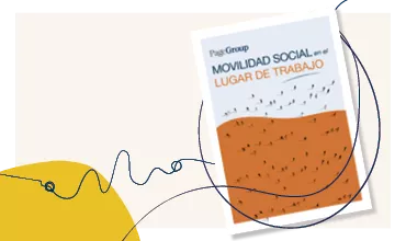 Portada de un informe titulado 'Movilidad Social en el Lugar de Trabajo'.